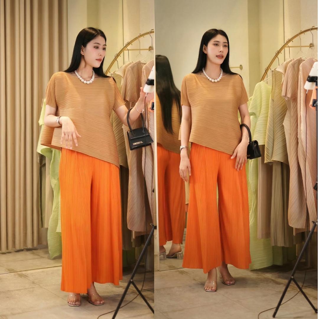 Set gồm áo và quần, bộ quần áo xếp ly cao cấp sang trọng chuẩn form Katle Gerda — ảnh 19