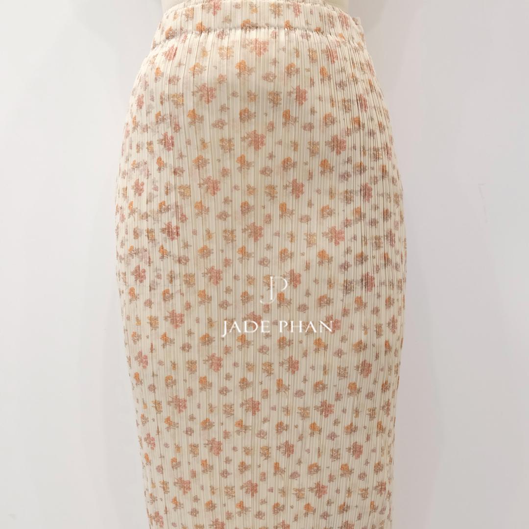 Chân váy Holly xẻ sau [JADEPHAN] in họa tiết — ảnh 4
