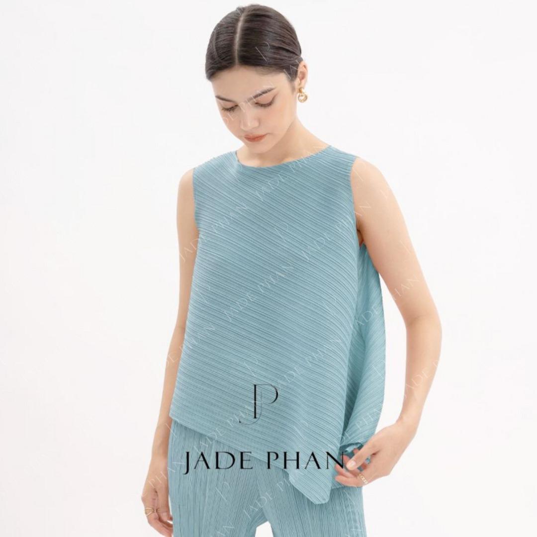 Áo Léa dập ly cao cấp JADEPHAN xếp ly lò xo nhiều màu — ảnh 19