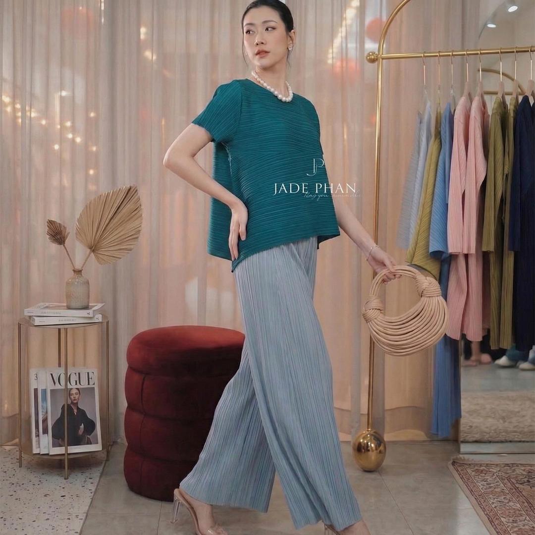 Set gồm áo và quần, bộ quần áo xếp ly cao cấp sang trọng chuẩn form Katle Gerda — ảnh 20