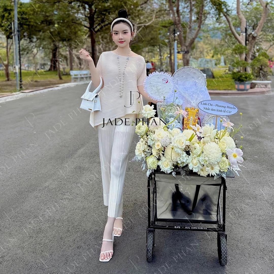Set gồm áo và quầnđồng màu, bộ quần áo dập ly cao cấp không nhăn phong cách cá tính nhiều màu Katle Daisy — ảnh 3