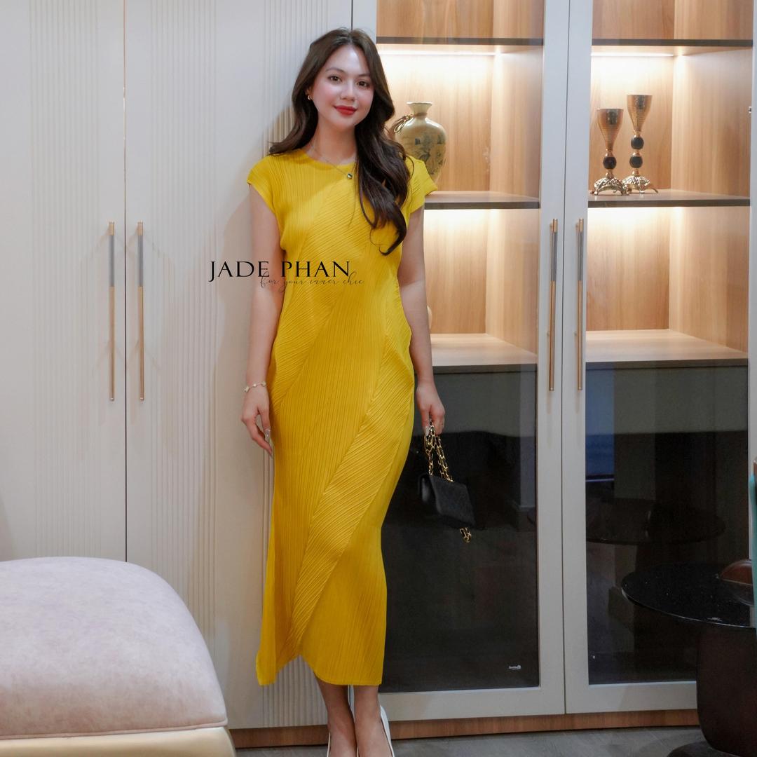 Váy Louisa dập ly cao cấp JADEPHAN freesize nhiều màu — ảnh 23