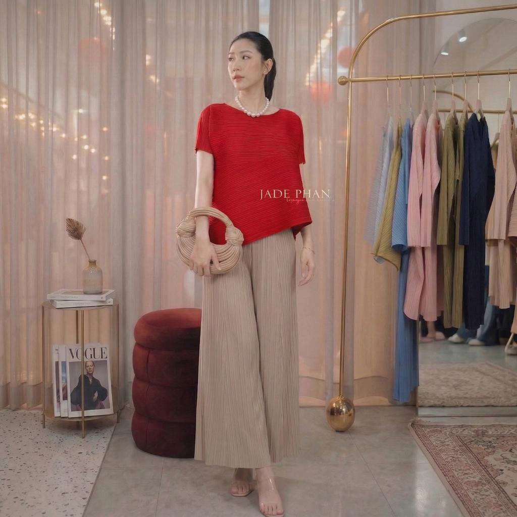 Set gồm áo và quần, bộ quần áo xếp ly cao cấp sang trọng chuẩn form Katle Gerda — ảnh 13