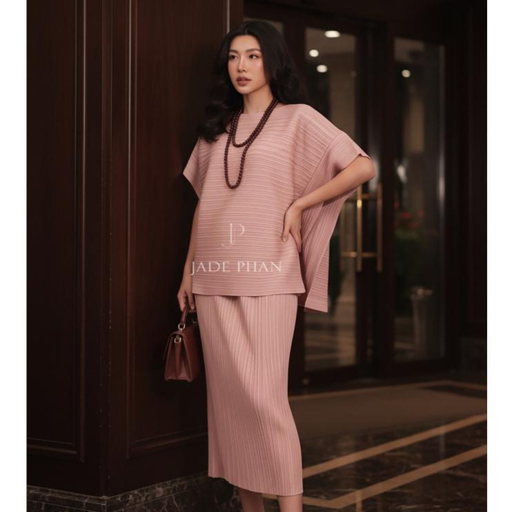 Áo Cara dập ly cao cấp JADEPHAN xếp ly lò xo — ảnh 6