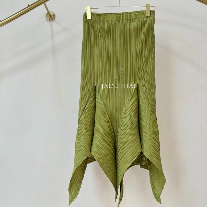 Chân váy Tegan xếp ly nữ, chân váy midi nữ dập ly cao cấp — ảnh 3
