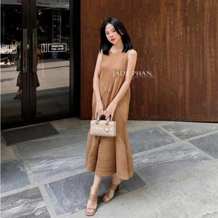 Váy Jeunesse dập ly cao cấp JADEPHAN thanh lịch nhiều màu — ảnh 26