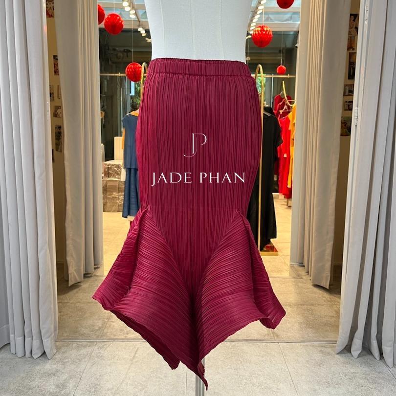 Chân váy Tegan xếp ly nữ, chân váy midi nữ dập ly cao cấp — ảnh 4