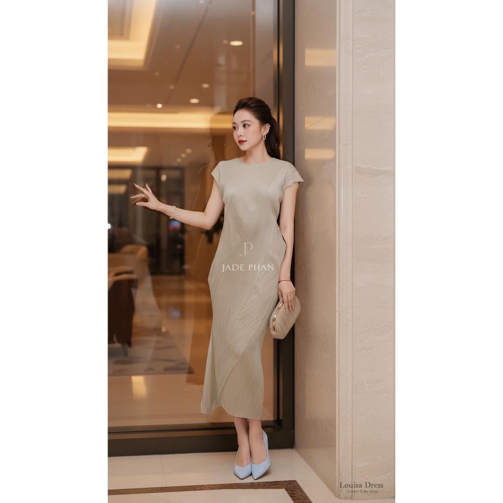 Váy Louisa dập ly cao cấp JADEPHAN freesize nhiều màu — ảnh 11