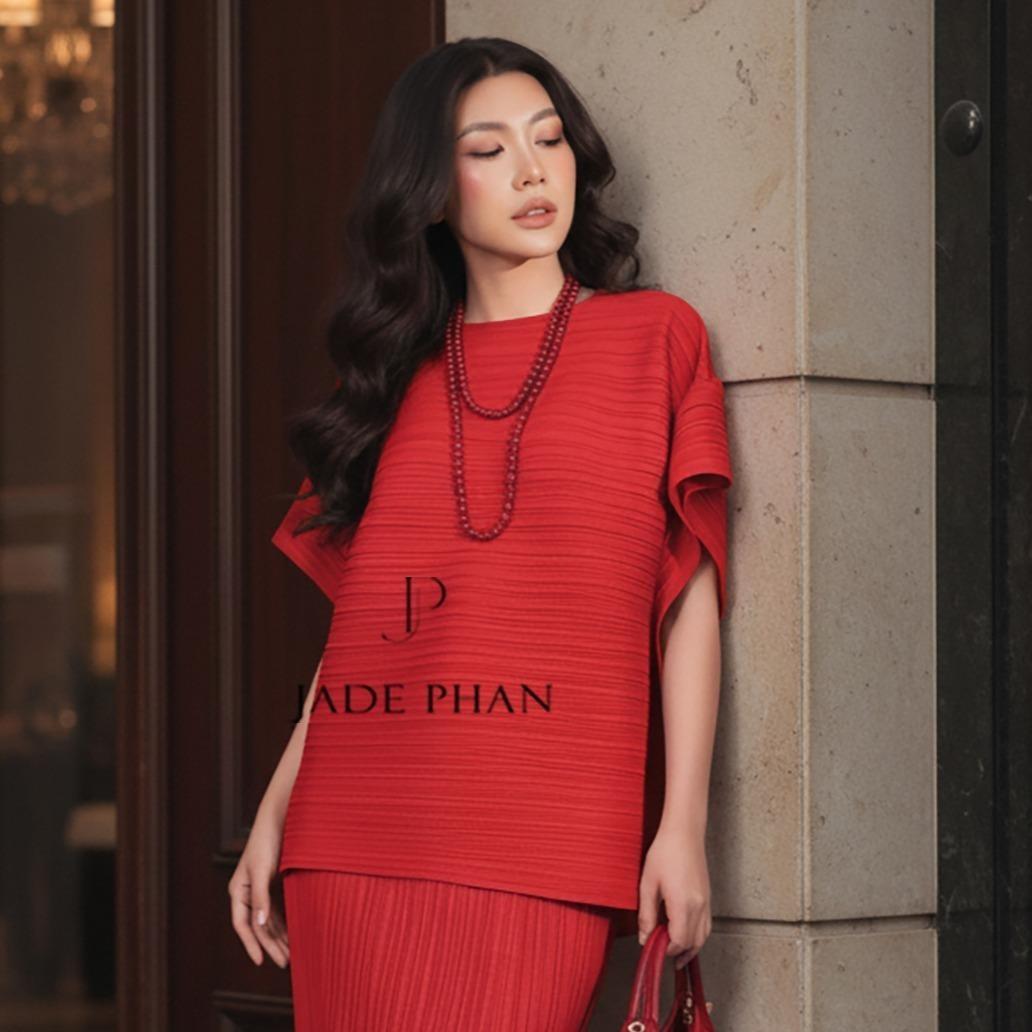 Áo Cara dập ly cao cấp JADEPHAN xếp ly lò xo — ảnh 4