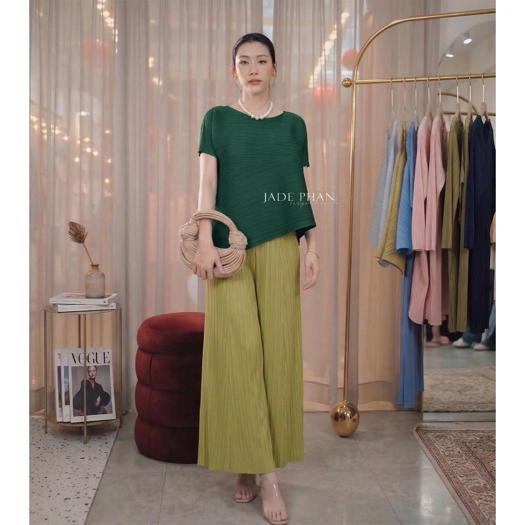 Set gồm áo và quần, bộ quần áo xếp ly cao cấp sang trọng chuẩn form Katle Gerda — ảnh 17