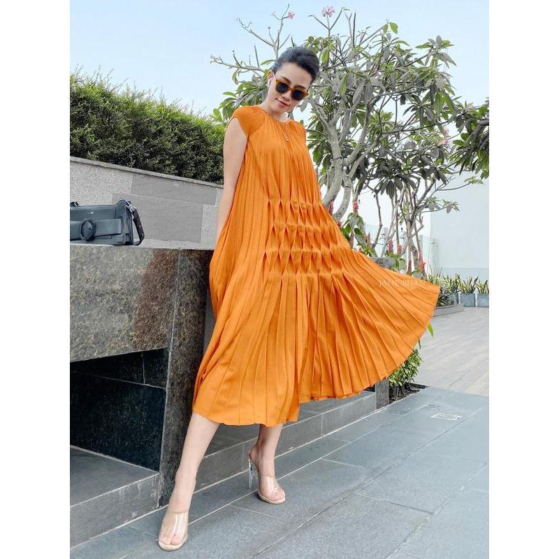 Váy Adena dập ly cao cấp JADEPHAN thanh lịch