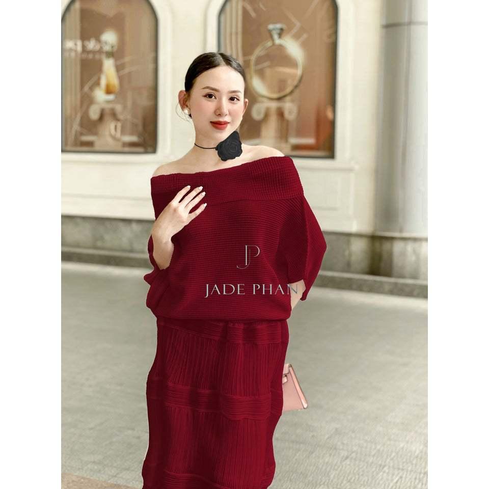Áo Blanche dập ly cao cấp JADEPHAN freesize thanh lịch