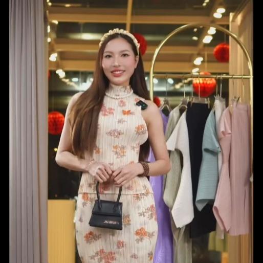 Áo Onni Họa tiết hoa dập ly cao cấp